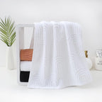 Pidada Hand Towels Set of 2 Striped Pattern 100% Cotton Absorbent Soft - Image 2