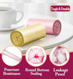 4 Gallon/180pcs Small Pink Trash/Garbage Bags, Bathroom Can Bin Liners - Image 5