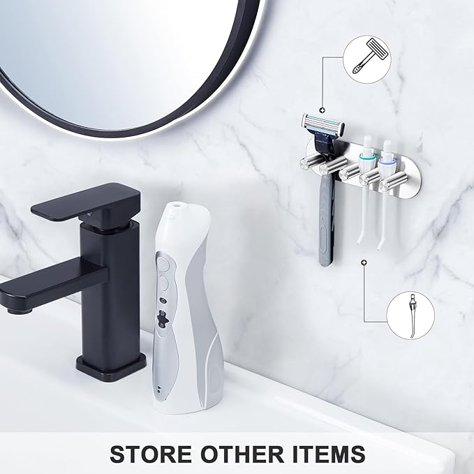 Electric Toothbrush Head Holder, Toothbrush Holders Wall Mounted, Adhesive - Image 7