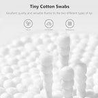 2500pcs Tiny Cotton Buds, with Round & Spiral, Suitable - Image 6