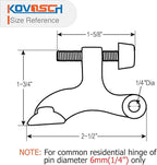 6 Pack Hinge Pin Door Stopper Oil Rubbed Bronze - Image 3