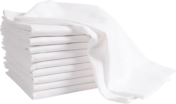 KAF Home White Kitchen Towels, 10 Pack, 100% Cotton - Image 5