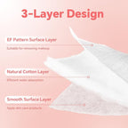 Square Cotton Pads 240 Count, Triple-Layer Design, Lint-Free & Durable - Image 4