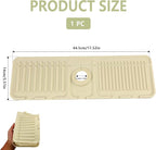 Faucet Mat for Kitchen Sink Splash Guard, 17.5"X5.5" Silicone Sink Splash Guard - Image 2