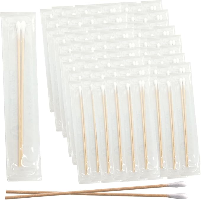 Vakly 200 Sterile Cotton Tipped Applicators 6’’ - Image 9
