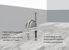 QCAA Low Dome Floor Door Stop, H 25.4 x Diameter 44.5mm, Zinc Die Cast - Image 5
