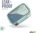 Ello Color Lock 2 Cup 6PC, 3 Pack Glass Meal Prep Sets Leak-Proof Glass Food - Image 7