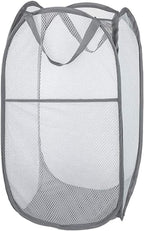 Mesh Pop Up Laundry Hamper, Collapsible Laundry Baskets, Foldable Clothes by Buenod