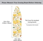Cute Floral Lemon Ironing Board Cover and Pad Standard Ironing Board Cover - Image 5