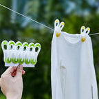 20 Pack Colorful Plastic Clothespins, Heavy Duty Laundry Clothes Pins Clips Pegs - Image 4