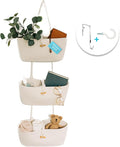 OrganiHaus White 3-Tier Wall Hanging Baskets by OrganiHaus