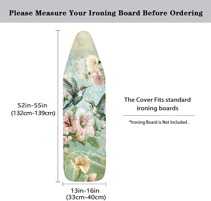 Hummingbird Ironing Board Cover Extra Iron Board Cover Protector Novelty Gifts - Image 5