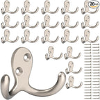 IBosins 20 Pack Heavy Duty Coat Hooks Wall Mounted by IBosins