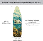 Sprowallow Shark Ironing Board Cover and Pad 15x54 Inch Stain Resistant Thick - Image 5