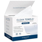 Clean Skin Club Clean Towels XL®, 100% USDA Biobased Face Towel, Disposable by CLEANSKINCLUB