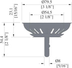 KANARY Kitchen Sink Basket Strainer Replacement - Image 4
