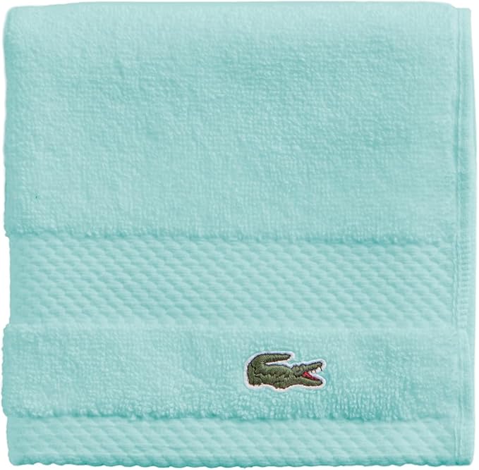 Lacoste Heritage 100% Supima Cotton Wash Cloth, Premium Super Soft Bath Towel by LACOSTE