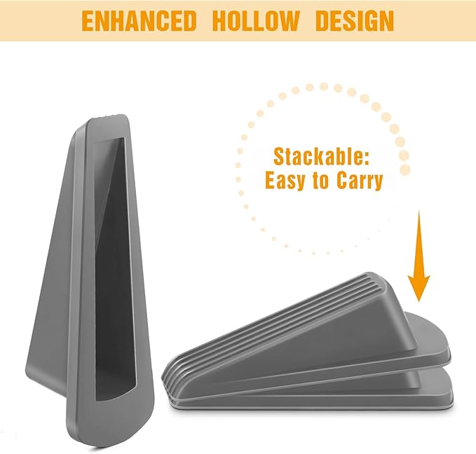 Crosize 3 Pack Rubber Door Stoppers - Image 5