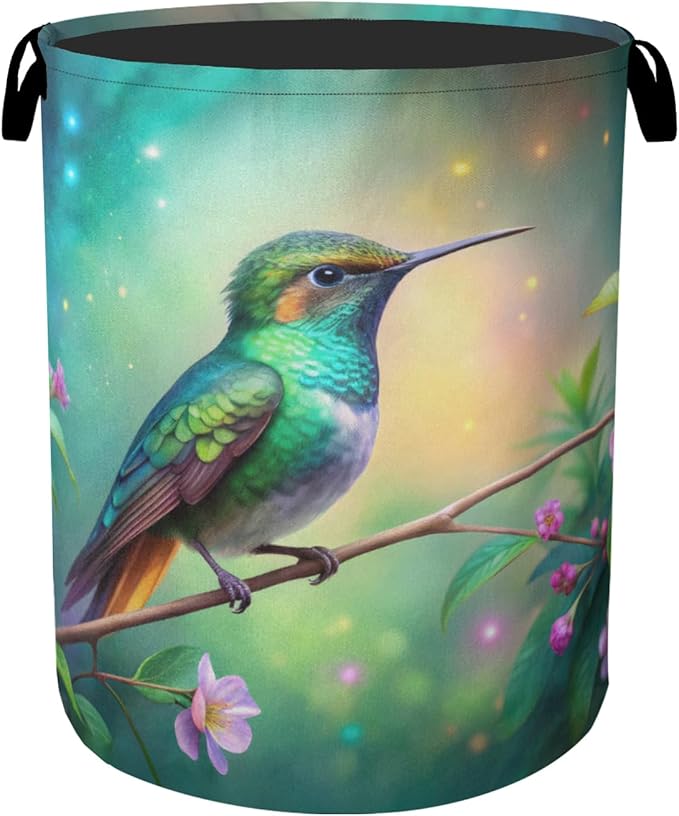 Hummingbird Laundry Basket by Gearsly