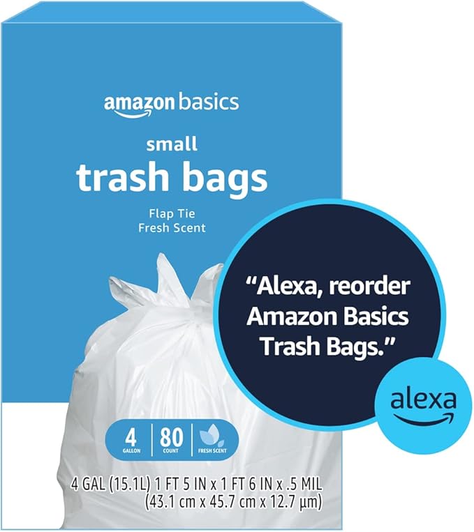 Amazon Basics Trash Bags, 4 Gallon - Image 6