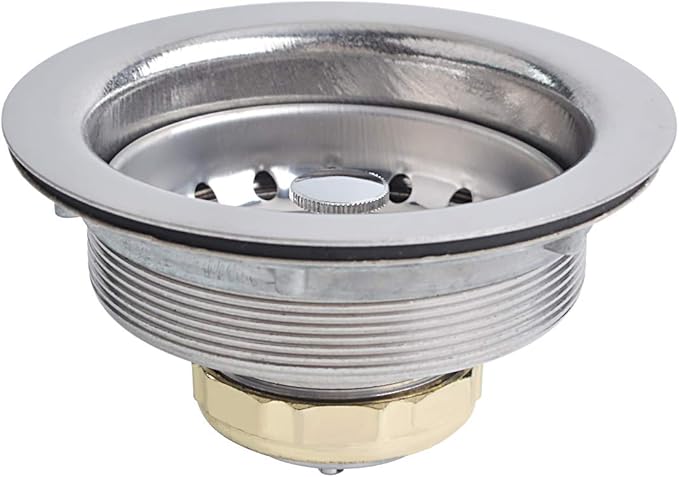 Hydro Master Kitchen Sink Basket Strainer Standard Drains, Stainless Steel by HYDROMASTER