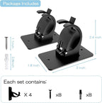 4 Pieces Self Adhesive Curtain Rod Bracket, Universal Plastic Curtain Rod - Image 7