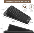 Door Stoppers for Bottom of Door on Floor, Premium Rubber Door Stopper Wedge - Image 2