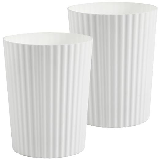 JiatuA Small Trash Can Plastic Wastebasket Round Garbage Container Bin by JiatuA