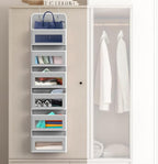 Simple Houseware 6 Clear Window Pocket Over Closet Door Storage Hanging - Image 4
