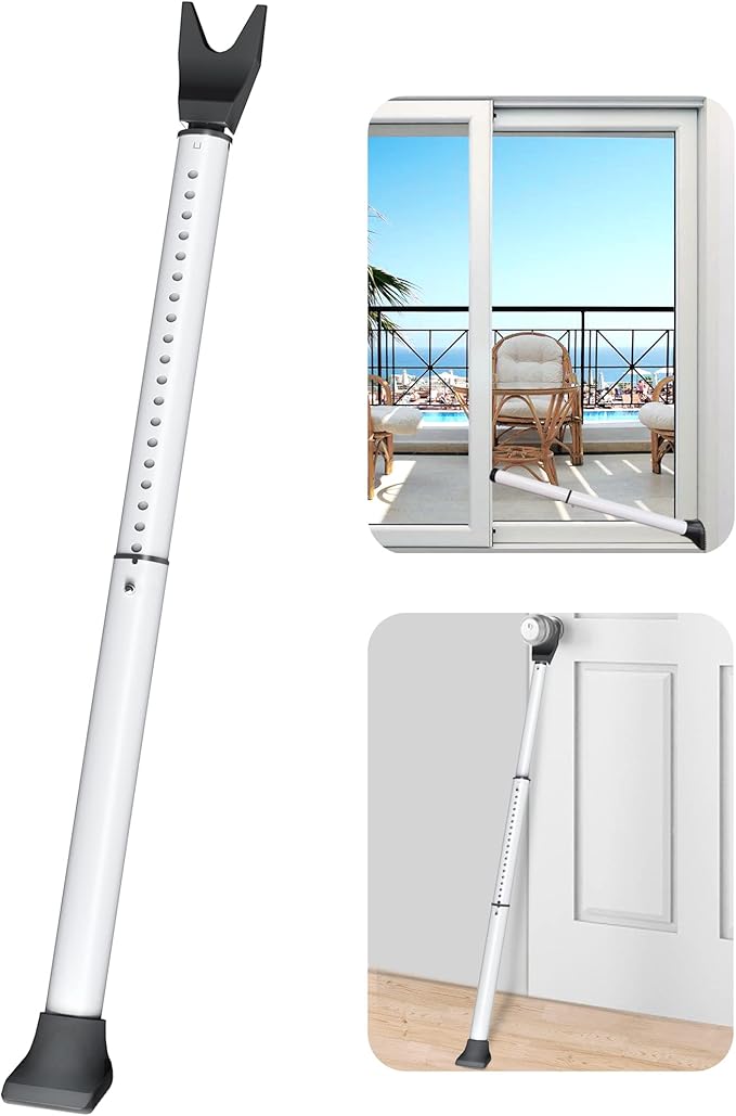 AceMining Upgraded Door Security Bar & Sliding Patio Bar, Heavy Duty Stoppers by AceMining