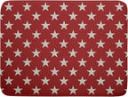 Patriotic July of 4th Red Star Dish Drying Mat by Aytipun