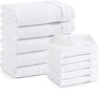 Homaxy Kitchen Towels and Dishcloths Set, 12 x 12 and 13 x 28 Inches, Super by Homaxy
