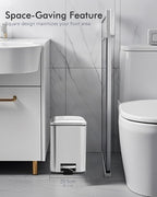 Bathroom Trash Can with Lid, 6 Liter / 1.6 Gallon Small Trash Can with - Image 4