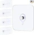 Uniclife 20 Pcs Self Adhesive Picture Hooks 40 lbs Load No Drill Screw Stickers by UnicLife