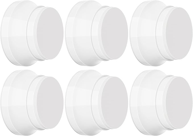 6PC Door Stoppers for Wall, 1.65 x 0.9 Inch Door Knob Wall Protector by Sckeinwg