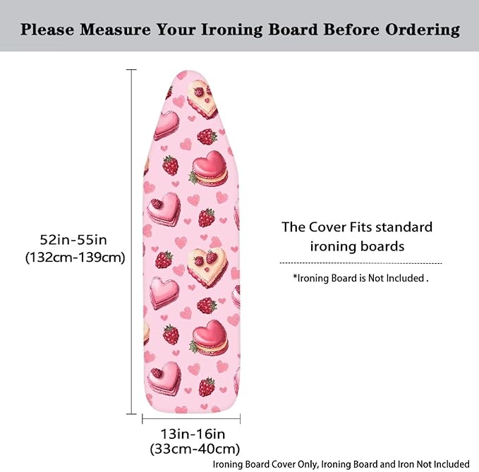 Heart Cake Ironing Board Cover Standard Size Strawberry Iron Board Cover - Image 5