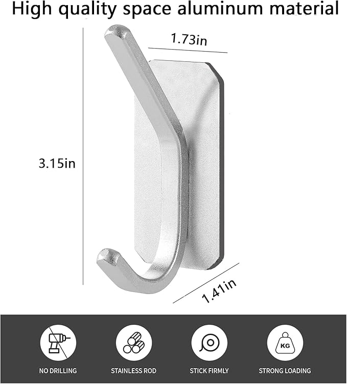 Paoli Heavy Duty Adhesive Hooks, Self-Adhesive Hooks Multiple Colors and Styles - Image 2