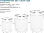 VERONES Large Tall Airtight Food Storage Containers, 10 PACK Plastic Airtight - Image 2
