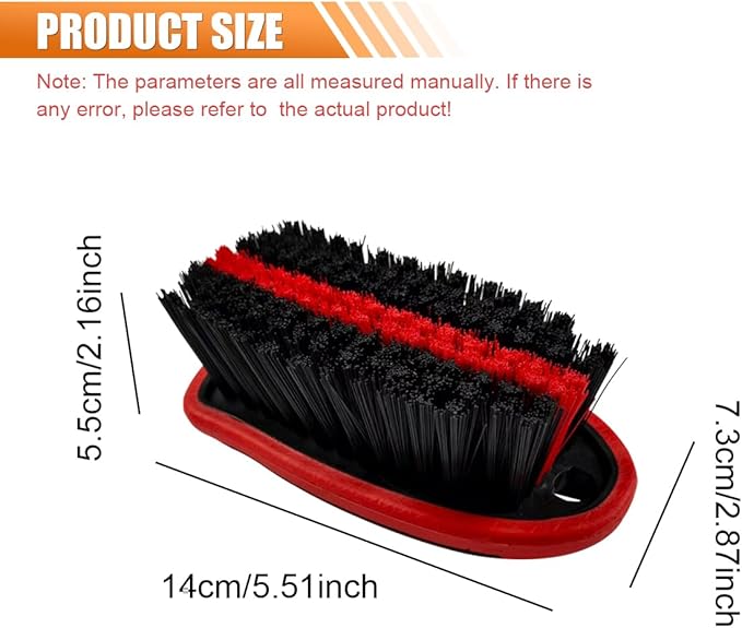 Car Carpet and Upholstery Cleaning Brush, Stiff Bristle Car Detailing Carpet - Image 2