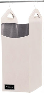 The Fine Living Co. Hanging Laundry Hamper Bag, Heavy Duty Hanger, Space Saving by TheFineLivingCompany