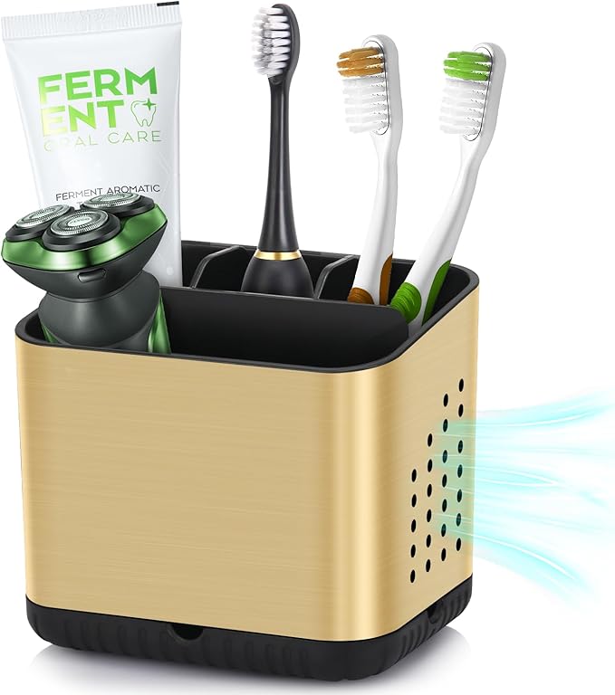 Toothbrush Holders for Bathrooms, Tooth Brush Holder for Bathroom Countertop by PARKMANI