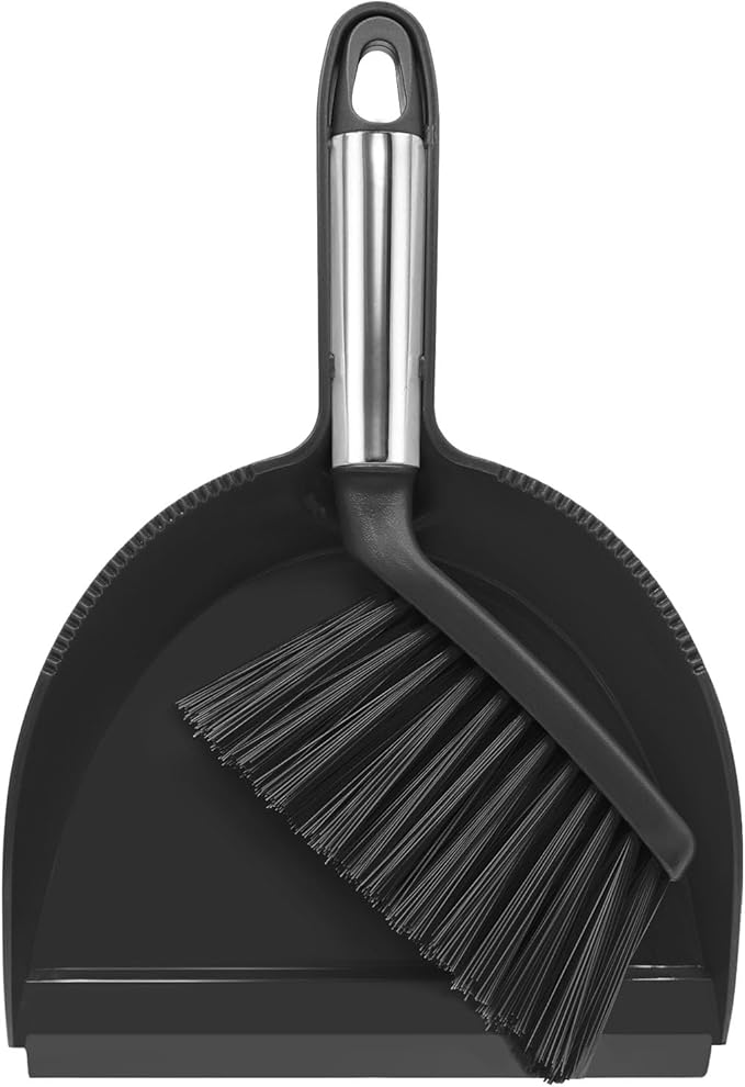 NACENA Mini Broom and Dustpan Set, Small Dust Pan and Brush Set by NACENA