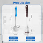 Long Handle Kitchen Cleaning Brush Set of 2, Long Handle Tableware Brush - Image 2