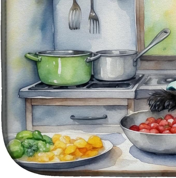 Caroline's Treasures DAC6179DDM Affenpinscher The Chef Dish Drying Mat - Image 4