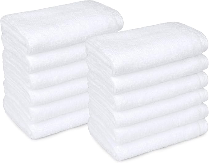 Amazon basics cotton washcloths, Lightweight quick-dry by AmazonBasics
