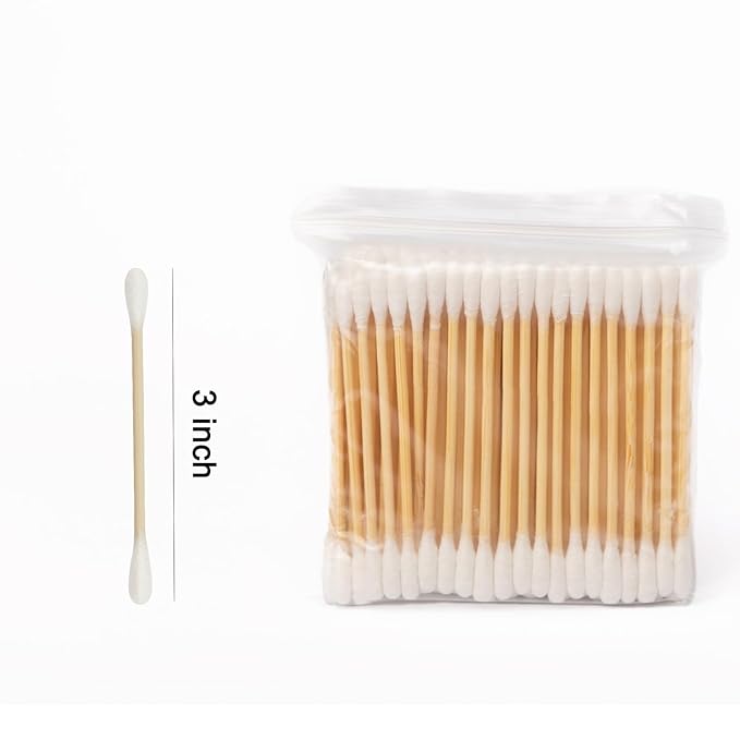 Egaageoi 1000 Count Bamboo Cotton Swabs - Image 9