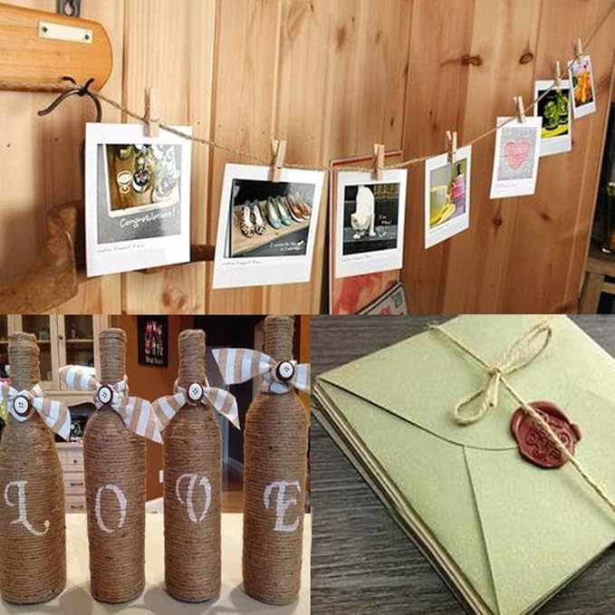 COOLAKE Wooden Clothes Pins 1.38 Inch 100 Pack Mini Photo Paper Peg Clips - Image 7