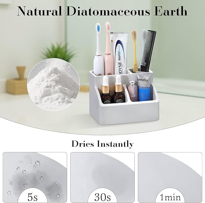 Luxspire Toothbrush Holder, Fast Drying Toothbrush Holders - Image 4