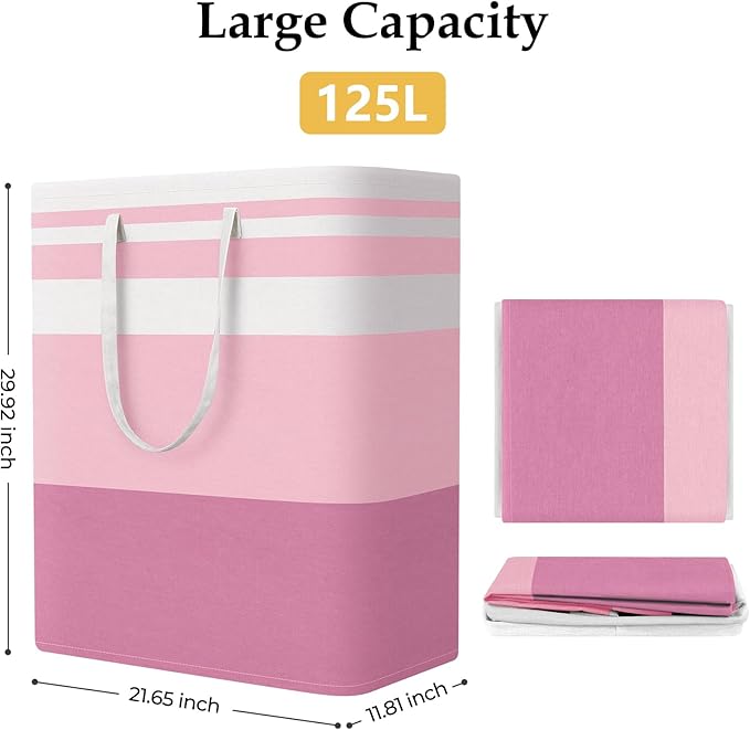 StorageRight Large Collapsible Laundry Basket Hamper - Image 2