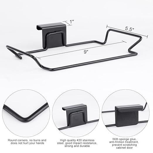 Large Stainless Steel Trash Bag Holder - Image 2